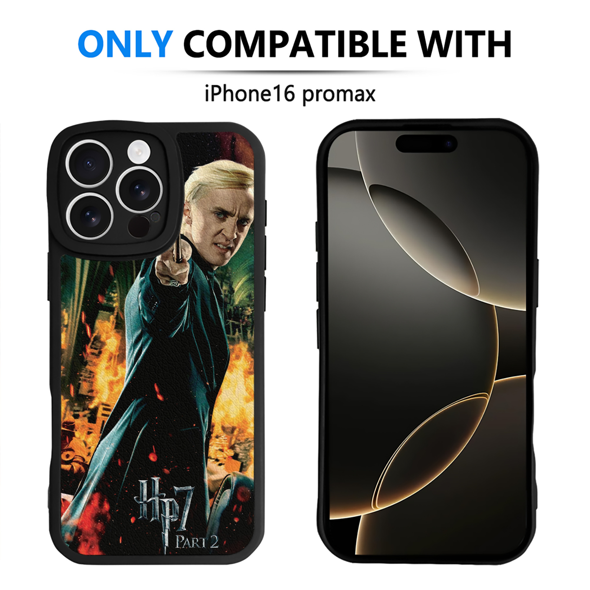 （画像用） Harry Potter ハリー・ポッターシリーズ 【iPhone 16シリーズ対応】シリコンスマホケース（レザー調） 材質：シリコン